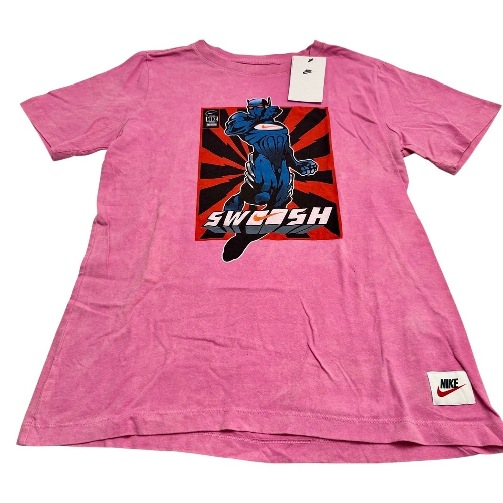 Nike new with tags kids first edition swoosh T-shirt pink Size XL